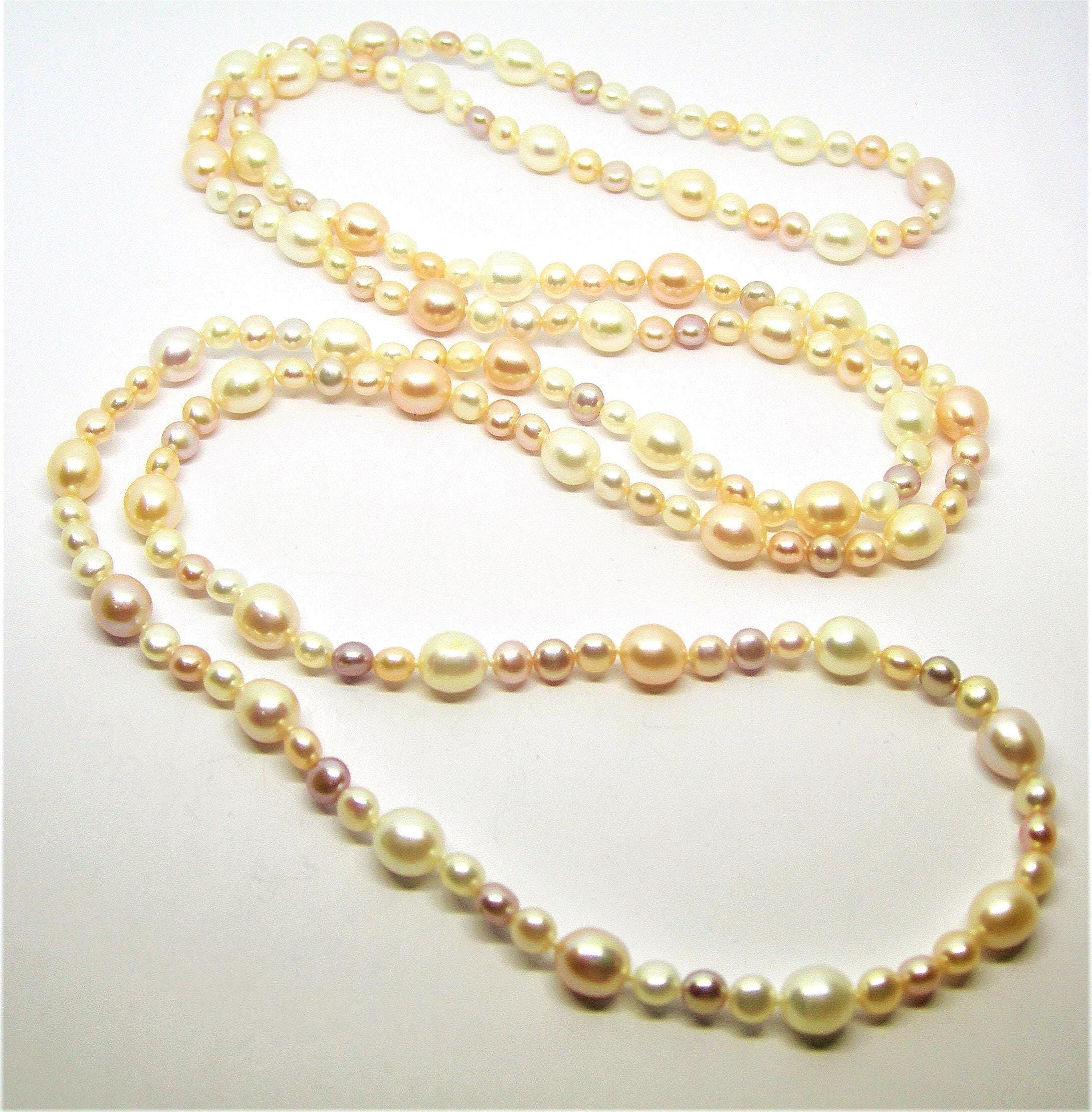 Genuine Pearls Large Necklace - Etsy