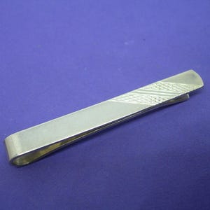 Sterling SILVER TIE CLIP vintage- Get ready for Christmas
