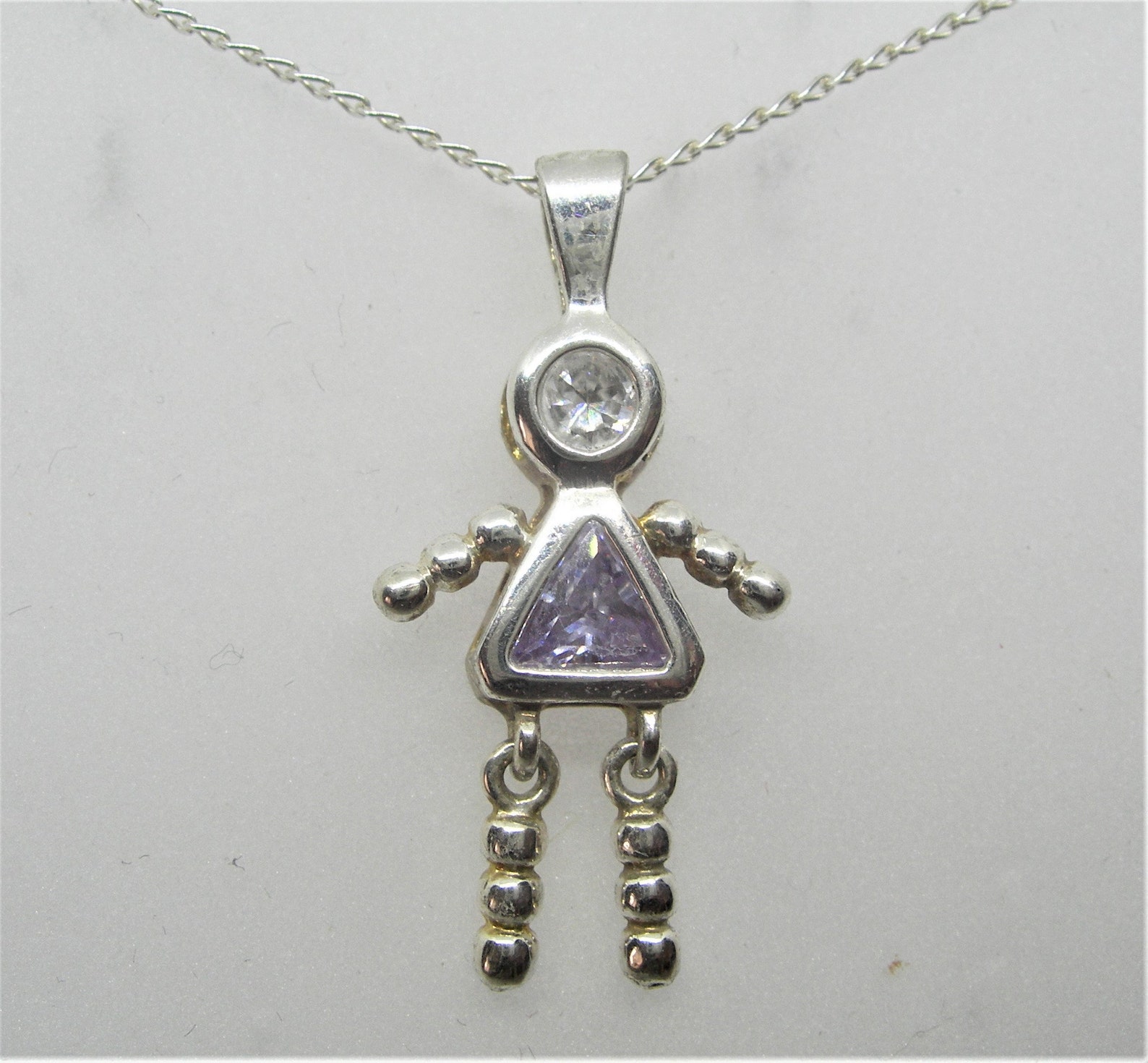 Sterling silver necklace for little girl Clearance