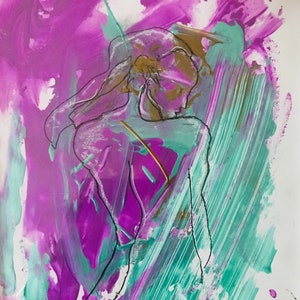 Shy Nude Painting - Etsy