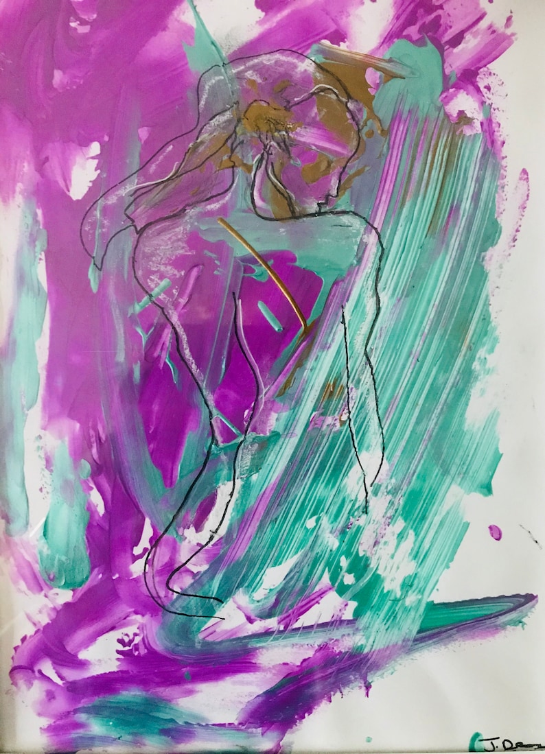 Shy Nude Painting - Etsy