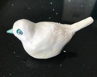 Cute ceramic white bird