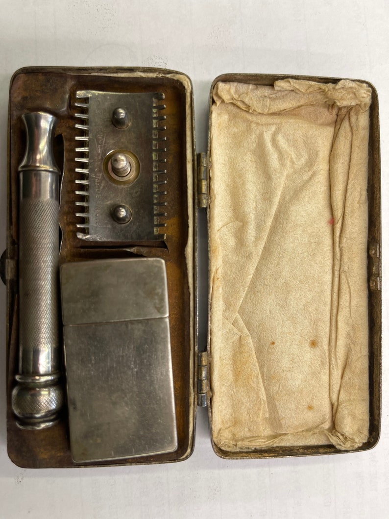 Antique Shaving Kit Etsy