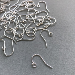 Sterling silver ear hook wire