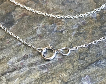Sterling Silver Rope Chain, Individual chain price ranges from 3.50-8