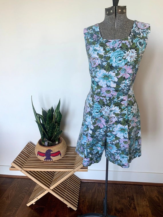 1950-60's Floral Playsuit