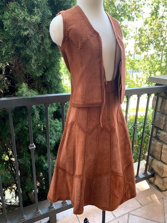 Vintage 1970's Suede Set
