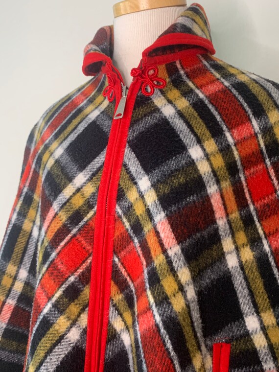 Vintage 70’s Reversible Wool Poncho - image 10