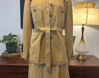 Vintage 70’s Suede Skirt and Jacket