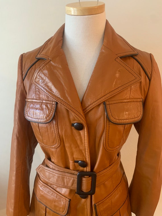 Vintage 70’s Leather Coat - image 5