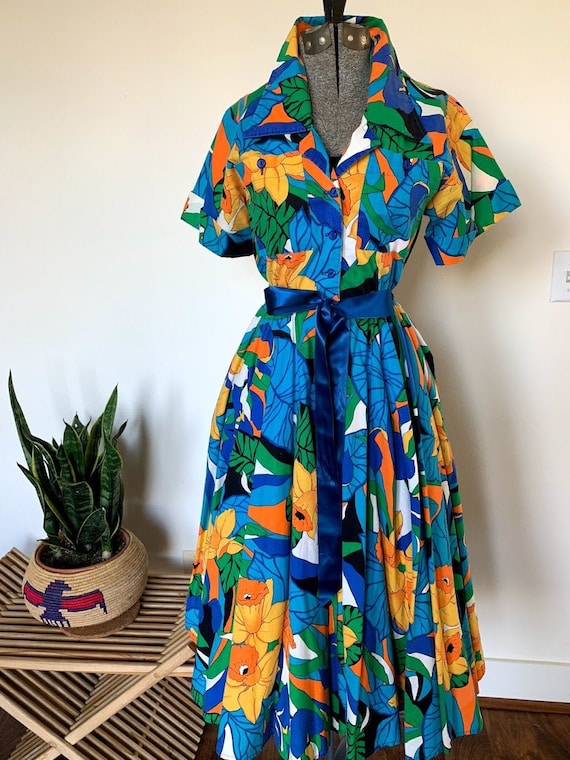 Vintage 1960's Day Dress