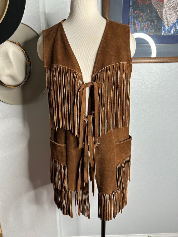 Vintage Jo-Kay Fringe Leather Vest