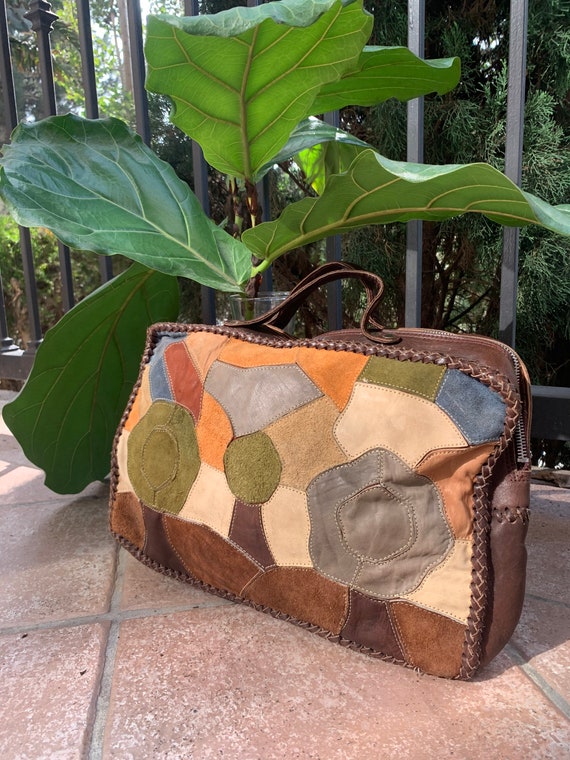 Vintage 1960’s Whipstitch Leather Purse