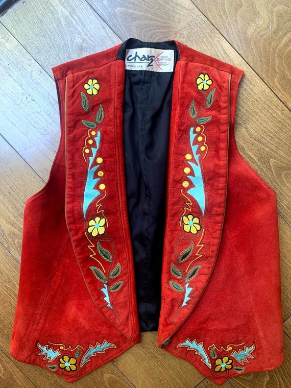Vintage 1970's Char 2 Suede Vest