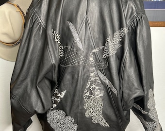 Vintage 80’s Oversized Leather Jacket