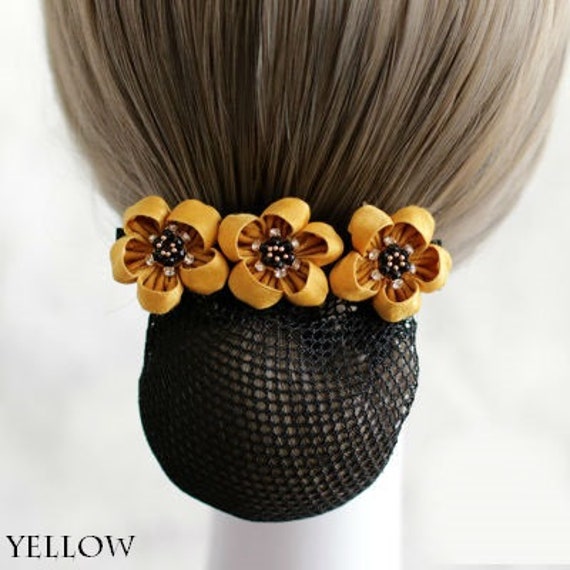 hair barrette with net