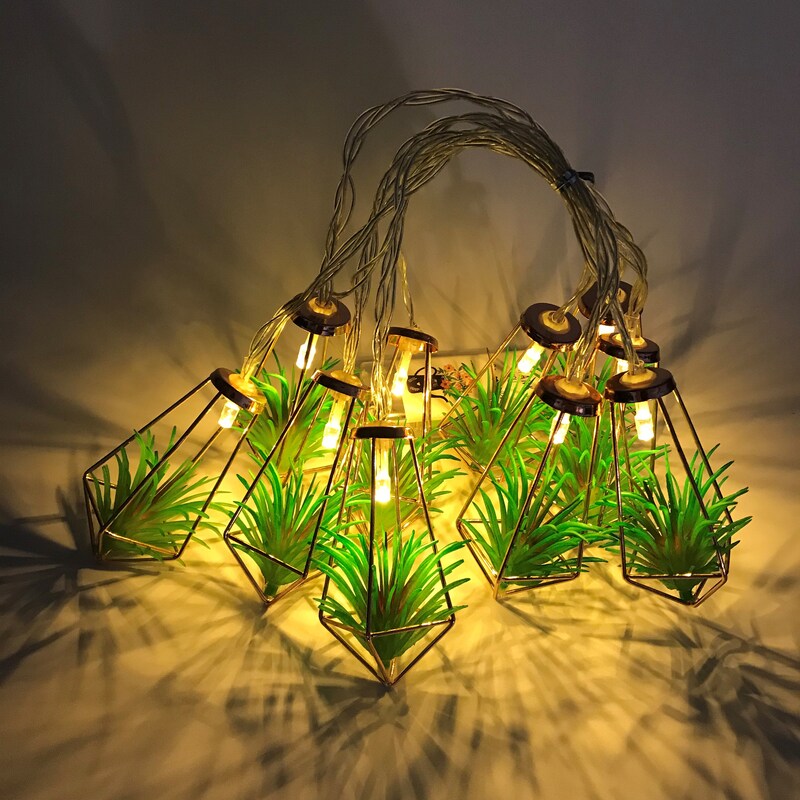 Green Leaf String Lights - Etsy