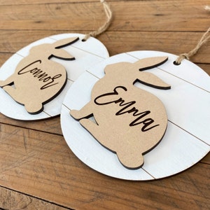Easter Basket Name Tag | Easter Bunny Tag | Custom Name Tag | Personalized Tag | Easter Decor