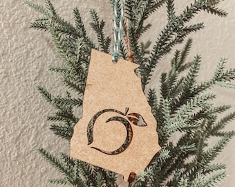 Ornament van de staat Georgië | Georgische perzik | Kerstornament
