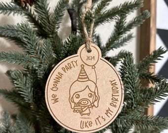 Grappig kerstornament | Ornament verjaardag Jezus | Grappig religieus ornament