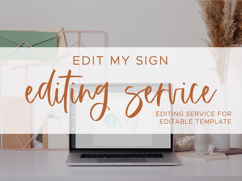 Edit My Sign Editing Service Add-On to Template Purchase image 1