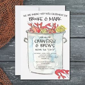 Crawfish Boil Invitation | Seafood Boil | Shrimp Boil | Digital Download | Digital Download | Editable Template