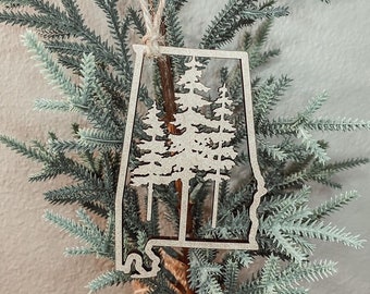Alabama staat ornament | Langbladige den | Staatsboom | Kerst versiering