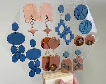 Oorbellenhouder | Sieradendisplay | Oorbelstandaard | Acryl oorbellen display | Sieradenorganisator | MDF-oorbelstandaard