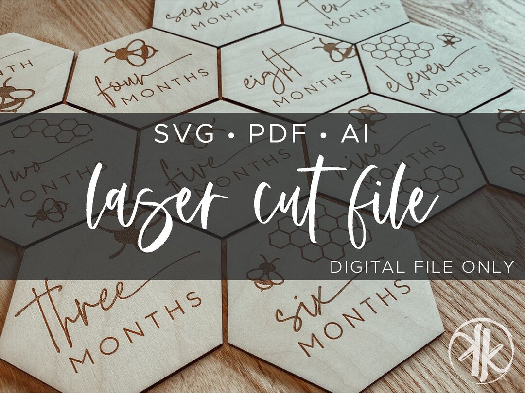 Baby Milestone SVG | Bee Milestone Markers | Digital Download | Laser ...