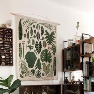 Plantas Exóticas de Casa - Linho Belga para Parede