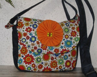 Crossbody Blue Floral