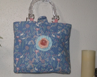 Blue Floral Bag