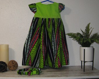 Girls Dress African Print Dress