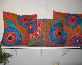 African print pillows
