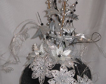 Centerpiece Black Silver Small