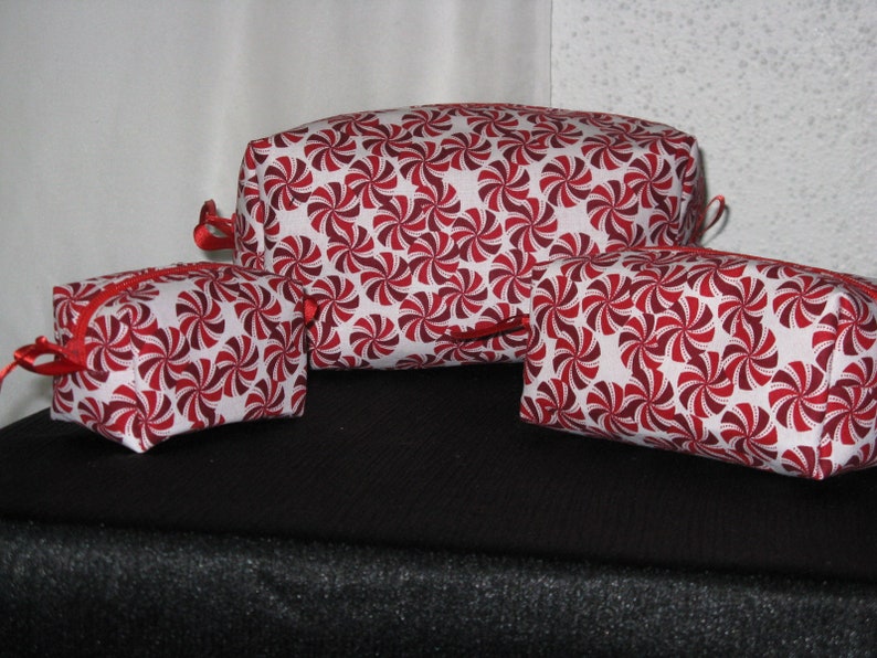 Red White Peppermint Pouches