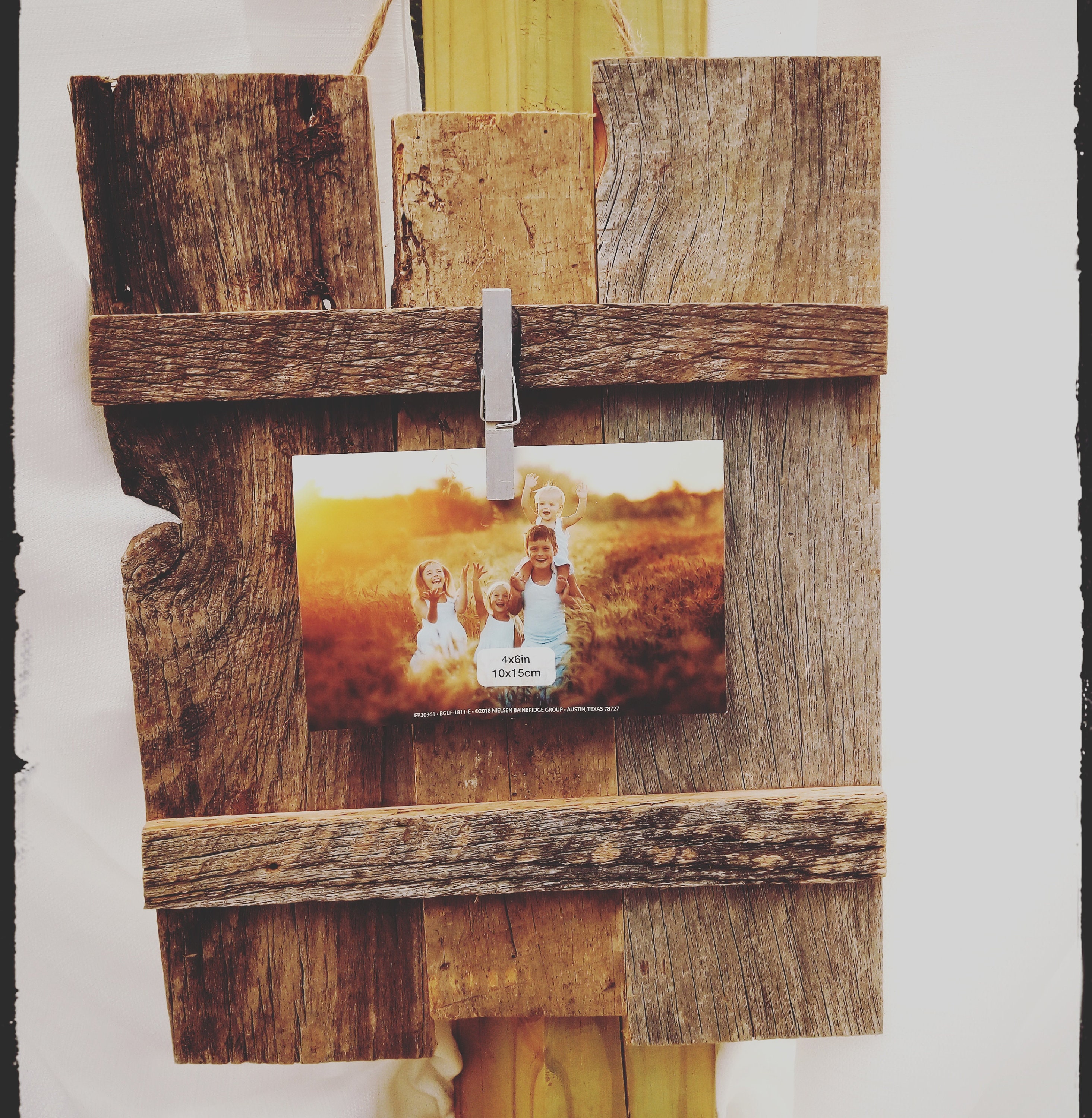 Barn Wood Picture Holder Etsy