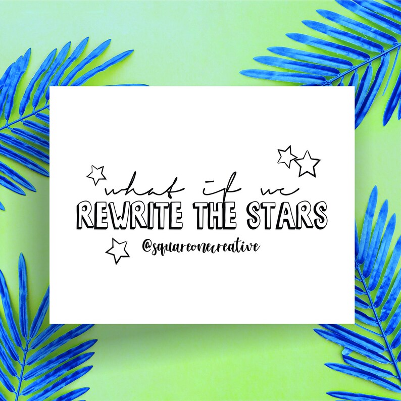 The Greatest Showman Rewrite the Stars Lyrics quote | Etsy