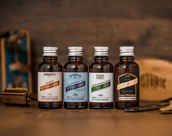 Tester Variety Pack | Aftershave, Wet Shaving, Barbers Choice, Gifts for Men, Barrel Aged