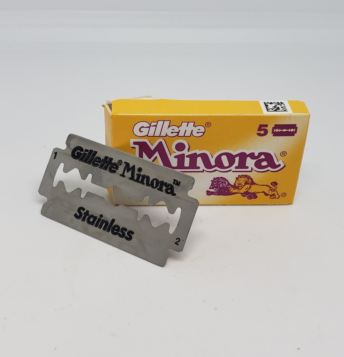 Gillette Minora Double Edge Razor Blades Pack of 5 Etsy