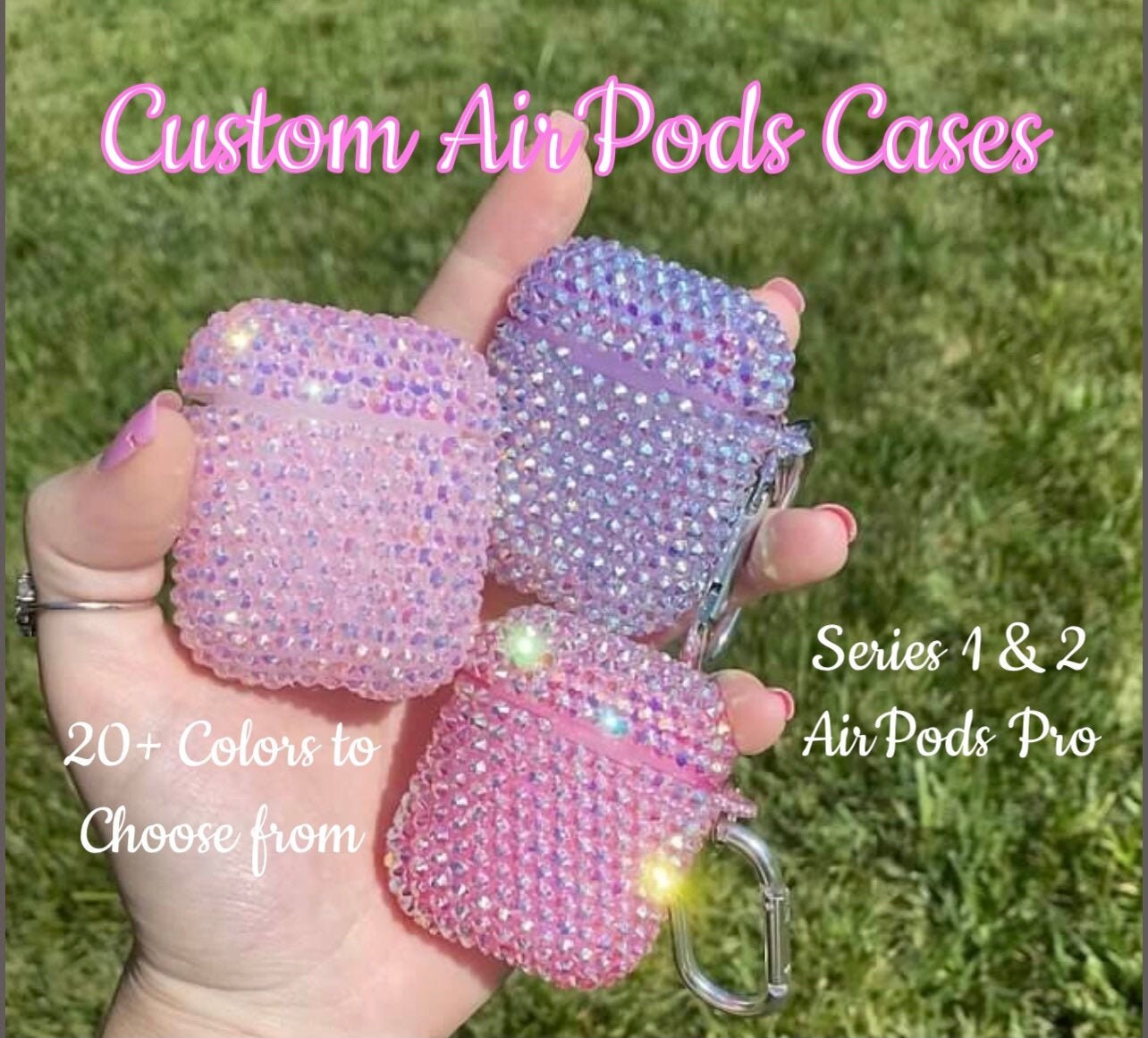 Guess AirPods Case Cover in Pink Glitter with Keychain Slot, Compatible  with Apple AirPods 1 and Air…See more Guess AirPods Case Cover in Pink  Glitter