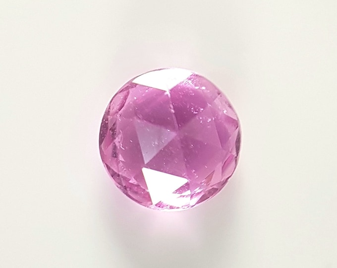 Natural Pink Sapphire, rosecut, round 5 mm.