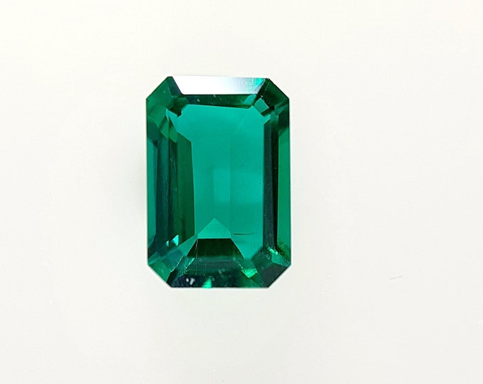 Emerald lab grown, ct.0,57, Octagonal 6,10x4,20 mm., loose stone, Hydrotermal
