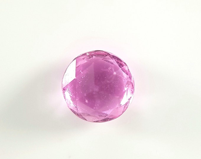 Natural Pink Sapphire, rosecut, round 4 mm.