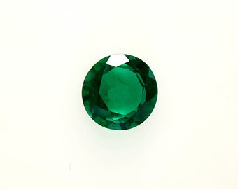 Emerald lab grown, ct.0,54, round 5 mm., loose stone, Hydrotermal