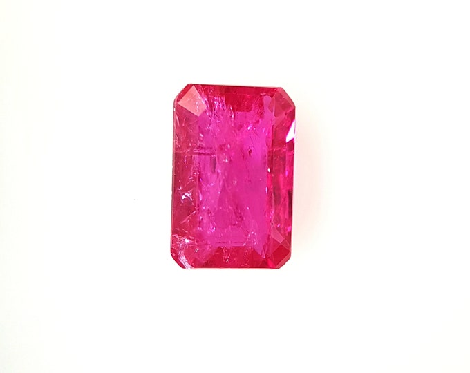 Natural Ruby, Octagonal 6x4 mm