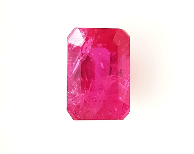 Natural Ruby, Octagon 7x5 mm
