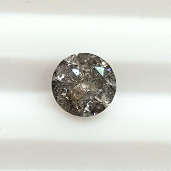 Natural Fancy Grey Diamond Cts.1 37 Etsy