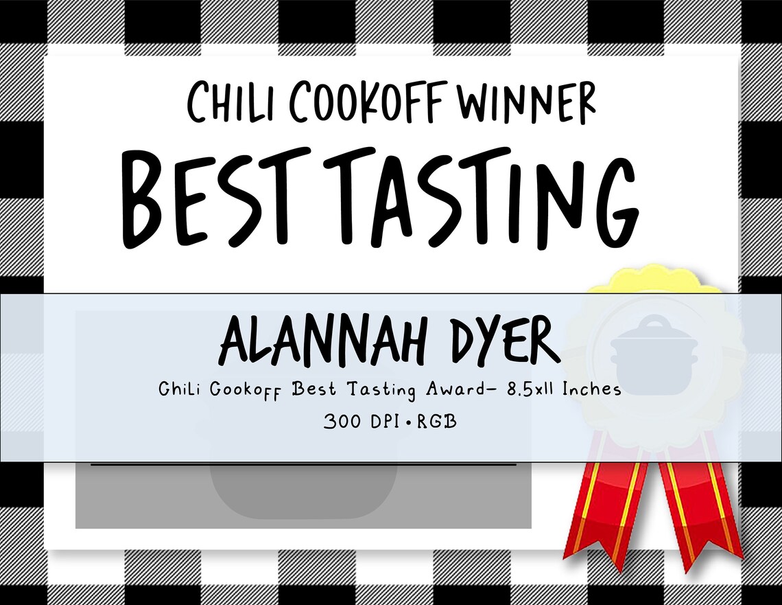 Chili Cook off Party Printables DIGITAL Chili Number Cards Score Cards