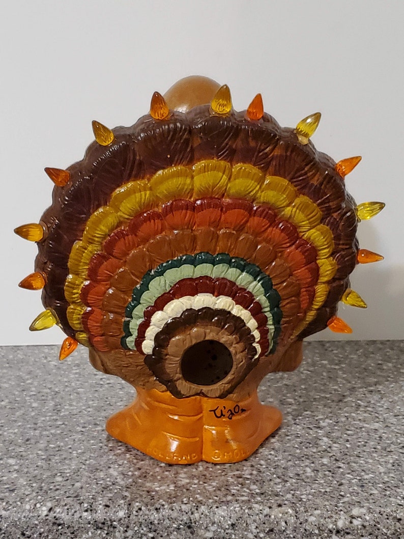 here to announce the Thanksgiving Season lighted ceramic piece to add to your decor. Its Tom Turkey.5 A perfectly bold Look